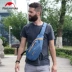 Túi ngực NH [bạt nylon] túi đeo vai chạy túi Messenger Túi xách nam và nữ túi thể thao