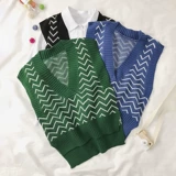 Tide, трикотажный осенний жилет без рукавов, в корейском стиле