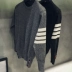 Các TB mới Song Zhongji Li Yifeng với áo sơ mi nam Hàn Quốc phiên bản của tự trồng vài chiếc áo len màu áo thun rắn áo khoác len Cặp đôi áo len