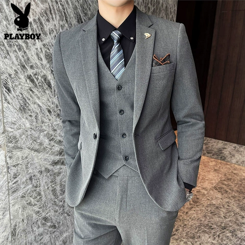 Playboy, комплект, свадебное платье в английском стиле, костюм, 3 предмета, в британском стиле, облегающий крой