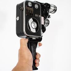 Камеры 西洋古董相机老式hela 8mm毫米胶片摄像机摄影机手持三镜头录像机