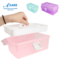 Acare nail kit nhỏ vừa lớn hộp lưu trữ dày hộp chống làm đẹp hoàn thiện hộp mỹ phẩm - Công cụ Nail vẽ cọ nét