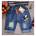 Quần short bé trai mùa hè quần mỏng cắt trong quần trẻ em cotton lỏng lẻo quần jeans ống rộng - Quần