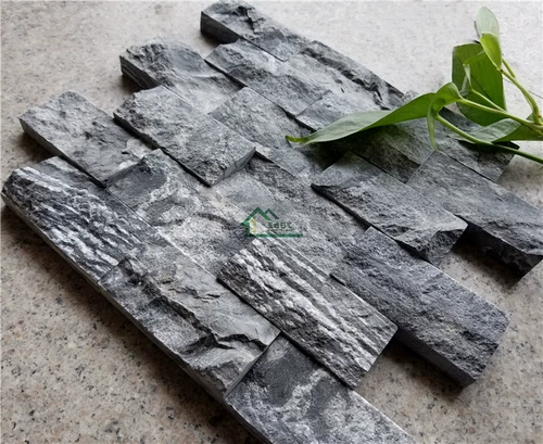 Черная мраморная трехмерная современная мозаика, ископаемые