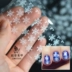 Nhãn dán móng tay mới Công cụ làm móng Star Star Transfer Sticker Giáng sinh Bản giao hưởng Bông tuyết trắng Nail Sticker Đóng chai