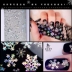 Nhãn dán móng tay mới Công cụ làm móng Star Star Transfer Sticker Giáng sinh Bản giao hưởng Bông tuyết trắng Nail Sticker Đóng chai