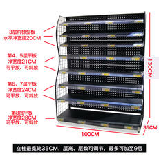 витрина Полка ночного магазина супермаркета стеллажи