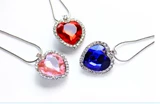 Детское бриллиантовое ожерелье из кварца, аксессуар для принцессы, ювелирное украшение, свитер, с драгоценным камнем, «Холодное сердце»