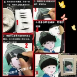 Мультяшная шерстяная картина, делается под заказ, ручная роспись