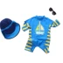 Sản phẩm mới Kem chống nắng trẻ em khô nhanh boy boy áo tắm trẻ em quần áo bơi một mảnh có mũ thủy triều - Bộ đồ bơi của Kid