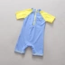 Trẻ em mới Xiêm ngắn tay áo tắm UV cậu bé bảo vệ cá mập lặn surf phù hợp với kem chống nắng một mảnh áo tắm Bộ đồ bơi của Kid