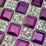 Метковая бриллиантовая хрустальная стеклянная стеклянная мозаичная плитка телевизор Фоновая настенная зеркальная крыльца