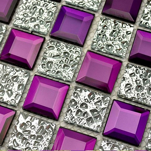 Метковая бриллиантовая хрустальная стеклянная стеклянная мозаичная плитка телевизор Фоновая настенная зеркальная крыльца