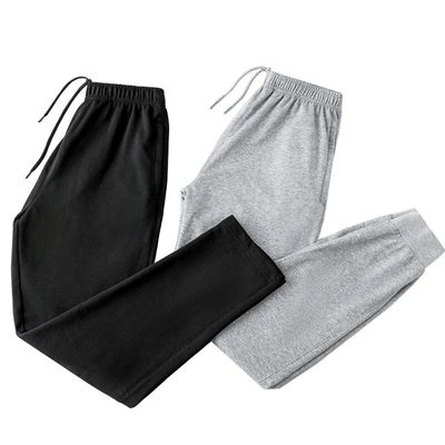 Túi khóa kéo quần nam lỏng lẻo mùa hè thẳng phần mỏng quần dài kích thước dài quần nam mùa xuân quần giản dị - Quần mỏng
