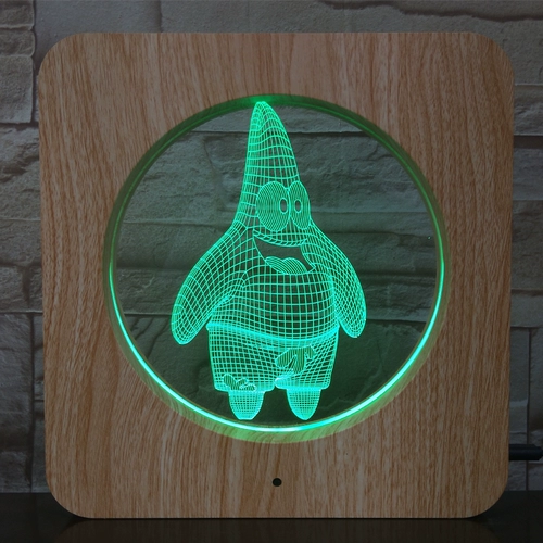 Школа по внешней торговле красочные ночные светильники Visual 3d Light Creative Desktop Light Led Yayi Funtern