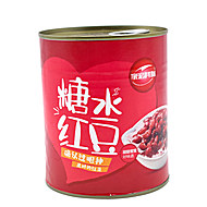 红豆奶茶配料商用红豆罐头930g
