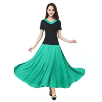 Зеленая длинная юбка