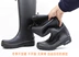 Giày ống dài mưa cực cao ống nam đơn giản, giày nước không thấm nước chống trượt qua đầu gối giày cao su tự nhiên khử mùi thoải mái - Rainshoes