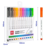 Deli 8 -Color 12 Цветная ручка с белой доской может натирать ручку для окраски дошкольного образования.
