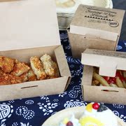 cặp lồng cắm điện Hộp đóng gói dùng một lần giấy kraft hộp ăn trưa takeaway hộp thức ăn nhanh hộp cơm trưa chiên hộp đóng gói hộp dầu ăn nhẹ - Hộp cơm điện sưởi ấm nồi cơm hâm nóng