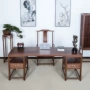 Bàn học tiếng Trung mới bộ bàn ghế kết hợp thư pháp bàn sơn bàn gỗ gụ bàn văn phòng Trung Quốc - Bộ đồ nội thất giường