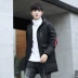Áo khoác nam mùa đông áo khoác Hàn Quốc phiên bản 2017 mới bông áo khoác xu hướng cá tính đẹp trai cộng với nhung dày xuống quần áo cotton