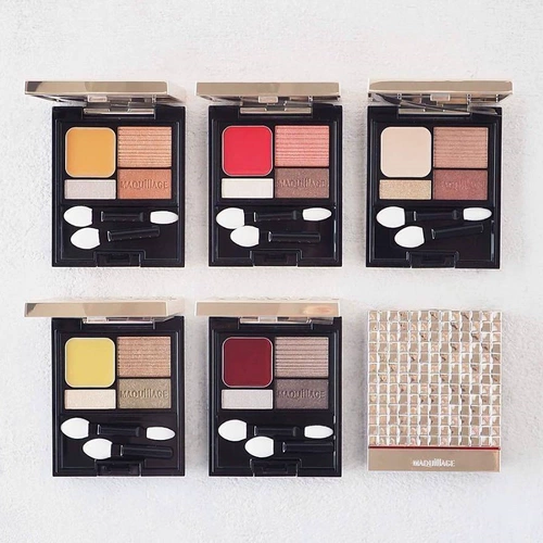 Shiseido, японские палетка теней для макияжа глаз, тени для век, четыре цвета
