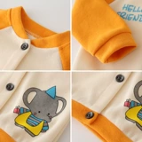 Куртка для мальчиков, детский кардиган, детская бейсбольная форма, коллекция 2022, в корейском стиле, осенняя, в западном стиле