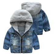 Áo khoác denim bé trai 2018 phiên bản Hàn Quốc mới của mùa xuân và mùa thu Áo khoác trẻ em quần áo trẻ em quần áo trẻ em mùa thu