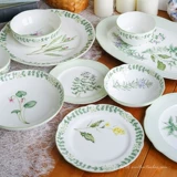 Spot Noritake Englishhhherbs Vanilla Flower Bone Foadain Food Food Plate Plate маленькая миска для выпечки лотка