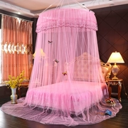 Trẻ em màu hồng mùa hè chúa muỗi muỗi ròng ròng treo vòm lều giường 1.8m đúp Tầng nhỏ gọn nhà trần - Lưới chống muỗi
