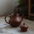 Yixing ấm trà thiết lập trà boutique handmade nhỏ gian hàng 100cc lỗ duy nhất lê da Zhu Mu đồ đất nung Bình đất sét