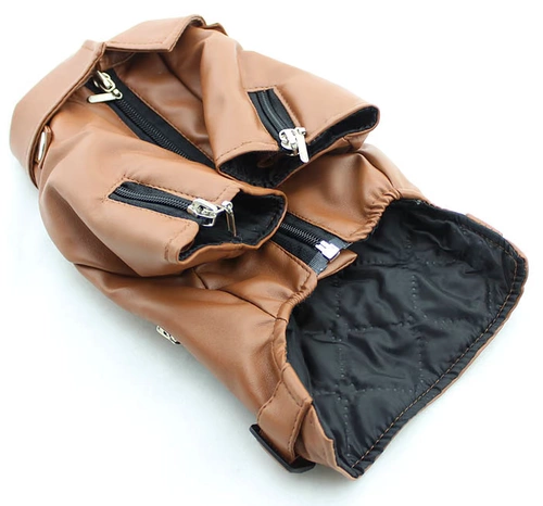 Одежда для домашних животных для домашних животных весна и осень большая собачья одежда /кожаная одежда Новая большая собачья кожаная одежда специальное предложение