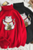 Áo len mùa đông 2018 mới may mắn cho mèo áo len cổ cao phiên bản Hàn Quốc của xu hướng áo len nam màu nữ hoang dã shop quần áo nam Áo len