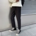 Zijun xuân Hàn phong cách hoang dã quần giản dị Hồng Kông phong cách lỏng xu hướng quần nam màu rắn quần ulzzang - 3/4 Jeans 3/4 Jeans