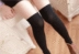 Vớ cao vớ nữ trên đầu gối sinh viên Nhật Bản mùa hè cos vớ màu đen và trắng không trượt đùi nửa vớ