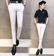 Mùa thu quần nam mỏng chân quần âu Hàn Quốc phiên bản của người đàn ông mỏng của stretch Slim quần xu hướng phù hợp với quần quần tây kaki nam Suit phù hợp