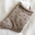 Polka dot Hàn Quốc vớ cotton cuộn trong vớ thoải mái polka dot nữ vớ Hàn Quốc vớ nữ sinh bình thường Bít tất nữ