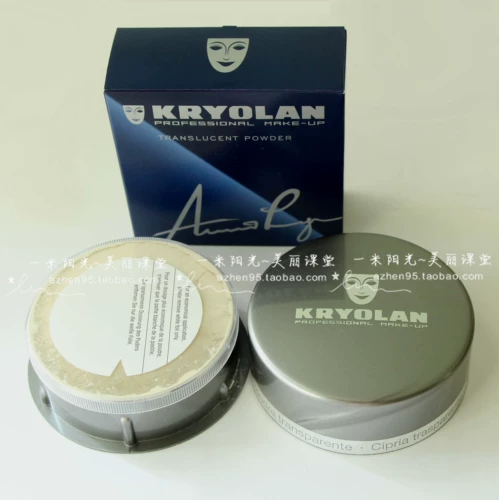 Kryolan, маска, прозрачная рассыпчатая пудра, база под макияж, Германия, 60г