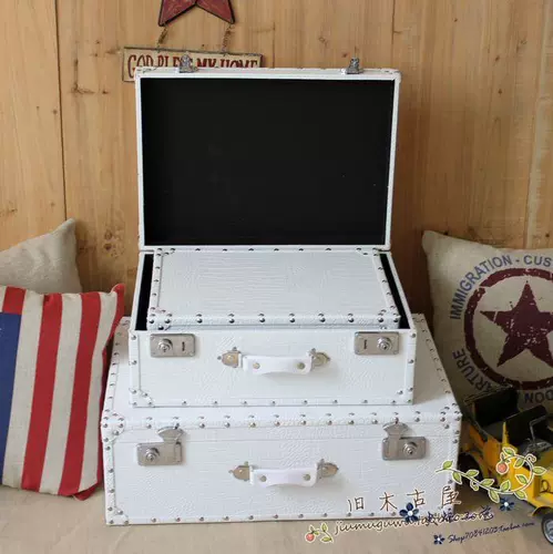 Ретро портативный стенд, белый реквизит для фотографии, черный чемодан для путешествий, простой и элегантный дизайн