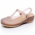 VEBLEN mùa hè lỗ giày dép nữ không trượt dày đế giày bãi biển phẳng với giày thạch nhựa dép Hàn Quốc Dép