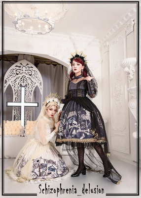 taobao agent 【Fairydream spot】National Brand Lolita Raccoon Clothes Woods THE SICK ROSE OP