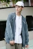 NOTHOMME Triều thương hiệu in cardigan áo len đan áo khoác màu xanh xám nam giới và phụ nữ vài mô hình ifashion phong cách Hàn Quốc ao khoac nam Hàng dệt kim
