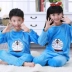 Mùa thu và mùa đông trẻ em đồ ngủ flannel bé trai và bé gái dày san hô lông cừu trẻ em bé trai phục vụ nhà bộ mặc nhà cho nam Nam giới