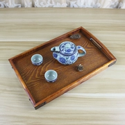 Bộ đồ ăn khay gỗ Nhật Bản tấm gỗ Bộ đồ ăn chén trà hình chữ nhật tấm gỗ hình cung cấp đặc biệt - Tấm