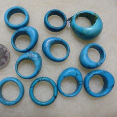 Украшения на руку 俄罗斯仿绿松戒指 特价促销100元一个