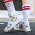 Giày sneaker trắng nữ mùa thu aj1 air Force one high-top Giày Hàn Quốc đôi lứa sinh viên giày khiêu vũ đường phố nam Giày cao gót