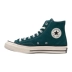 CONVERSE Converse 1970s top lông lật cao con công màu xanh nam và giày nữ giày vải thường 166214c - Plimsolls