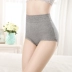 Quần lót cotton nữ gợi cảm ren eo cao kích thước lớn chất béo mm bụng hông cơ thể định hình lady tam giác đồ lót đầu