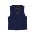 IsirHonour ban đầu của Anh mỏng phần kẻ sọc màu xanh đôi vest ngực châu Âu và Mỹ retro Slim vest nam thủy triều - Dệt kim Vest khoác len mỏng Dệt kim Vest